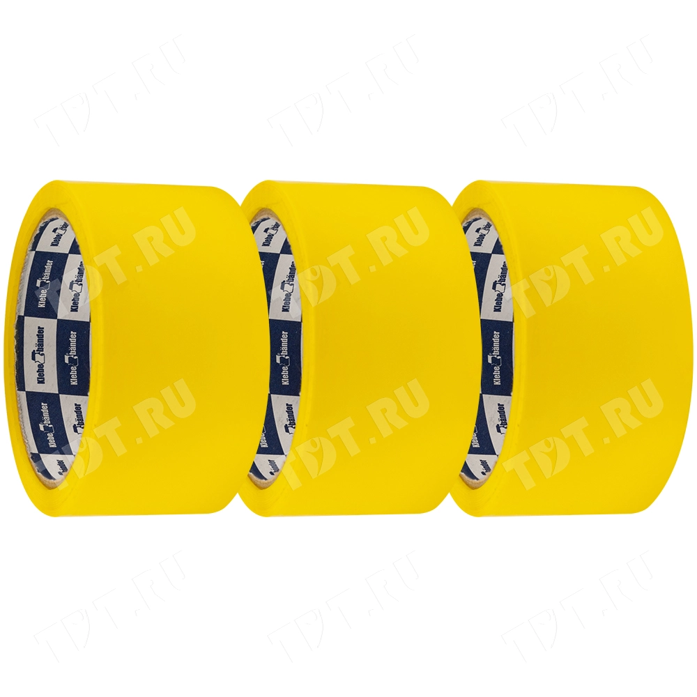 Клейкая лента желтая Klebebander, 50мм*57м*40мкм