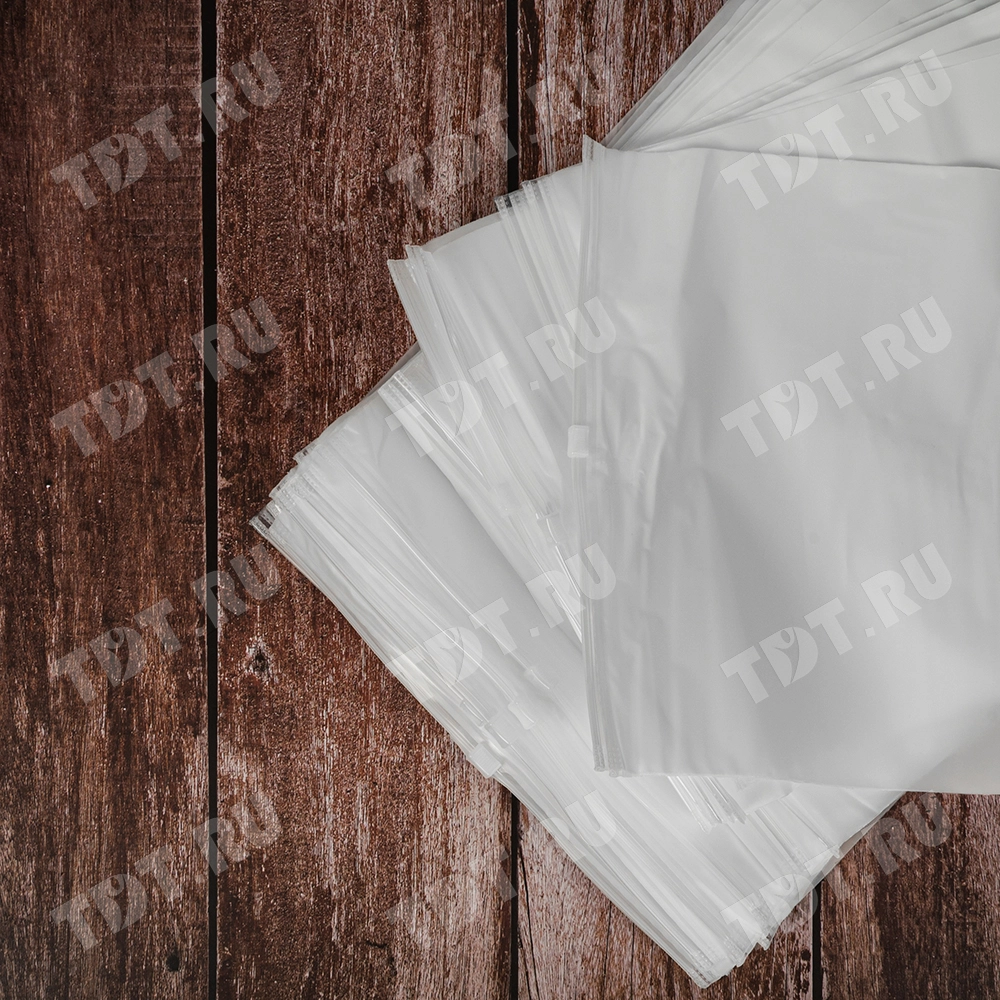 Пакет ПВД с замком слайдер 20*25 см, 70 мкм, матовый, 50 шт.