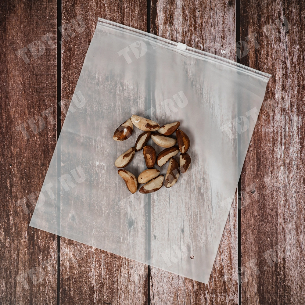 Пакет ПВД с замком слайдер 50*70 см, 70 мкм, матовый, 50 шт.