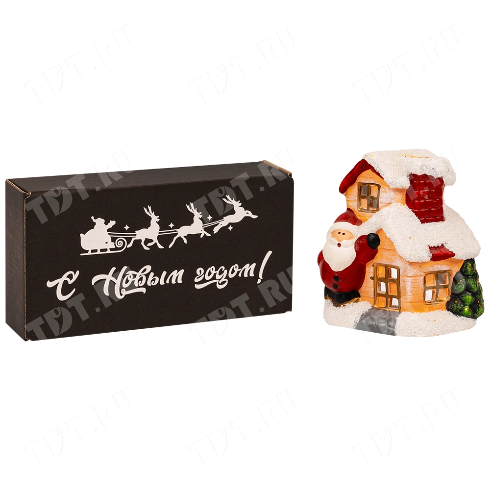 Подарочная коробка «С Новым годом!», чёрная, 170*90*50 мм