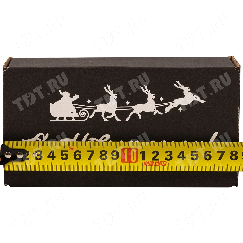 Подарочная коробка «С Новым годом!», чёрная, 170*90*50 мм