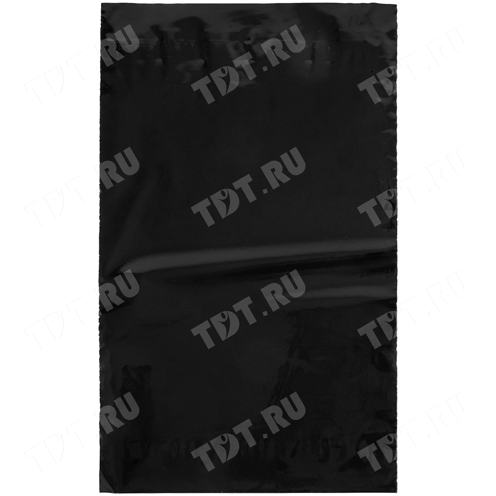 Курьер-пакет чёрный, без кармана, 170*240+40 мм, 50 мкм, 100 шт.