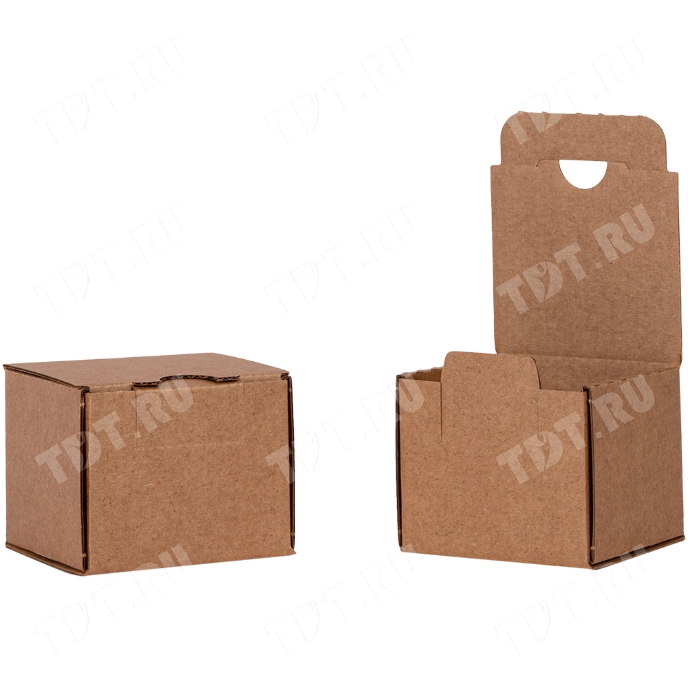 Самосборный короб №235-Ц, с язычком, 70*70*60 мм, Т-23 Е