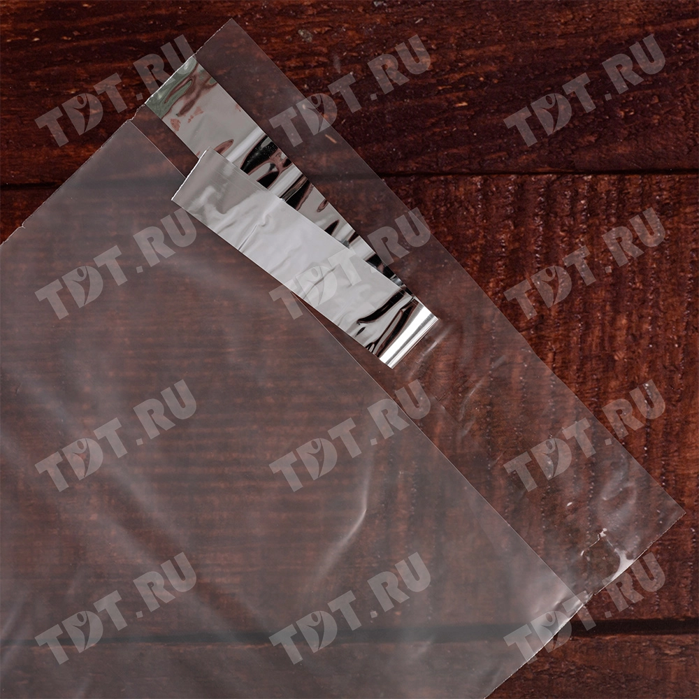 Курьер-пакет прозрачный, без кармана, 150*210+40 мм, 50 мкм, 100 шт.