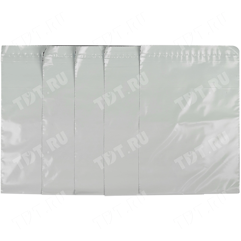 Курьер-пакет белый без печати, без кармана, 500*500+40 мм, 50 мкм, 1 шт.