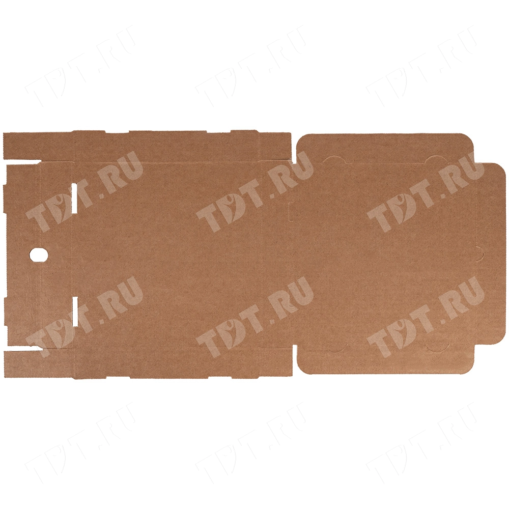 Коробка для пиццы, бурая, 250*250*40 мм