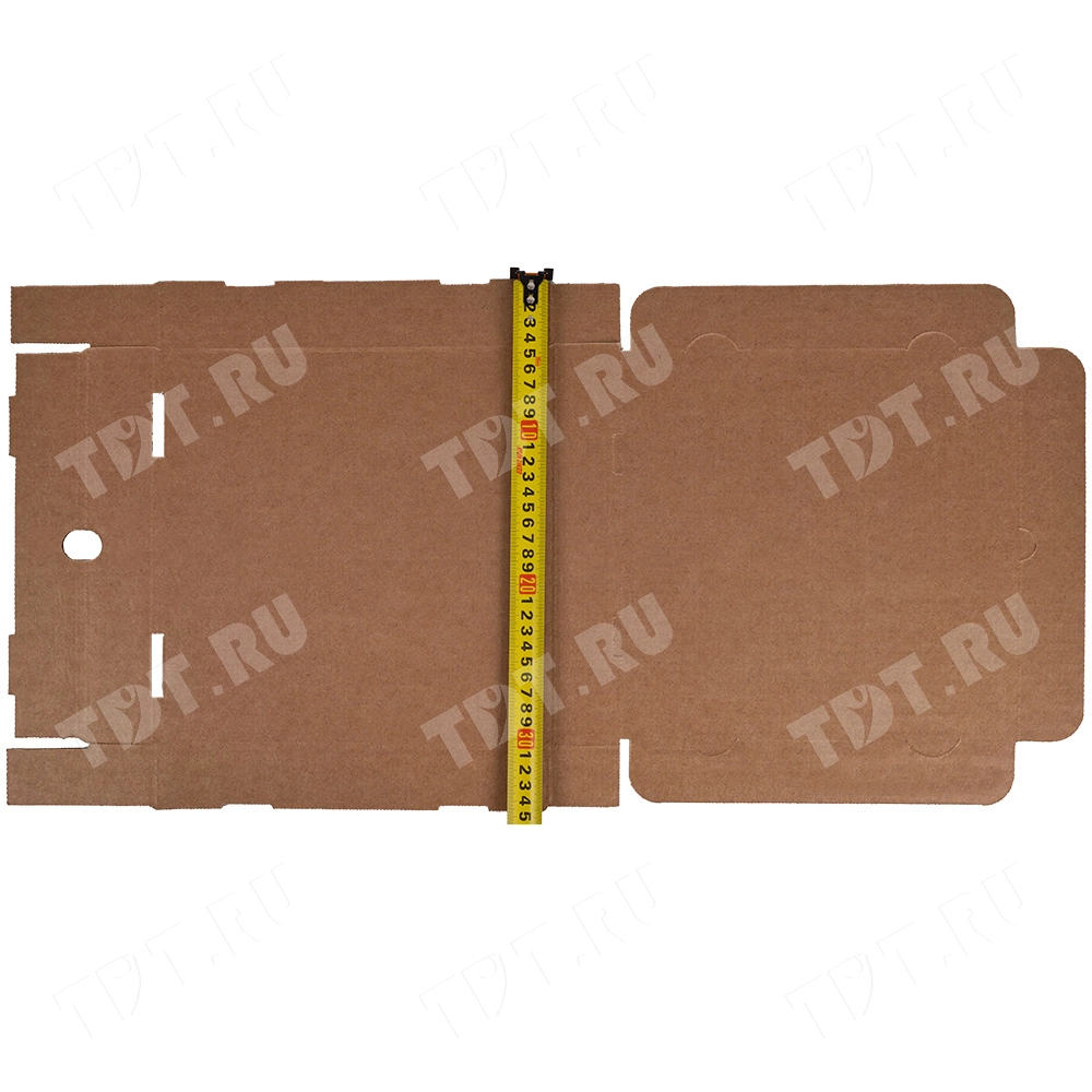 Коробка для пиццы, бурая, 250*250*40 мм