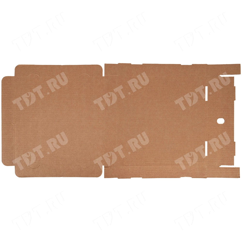 Коробка для пиццы, бурая, 310*310*33 мм