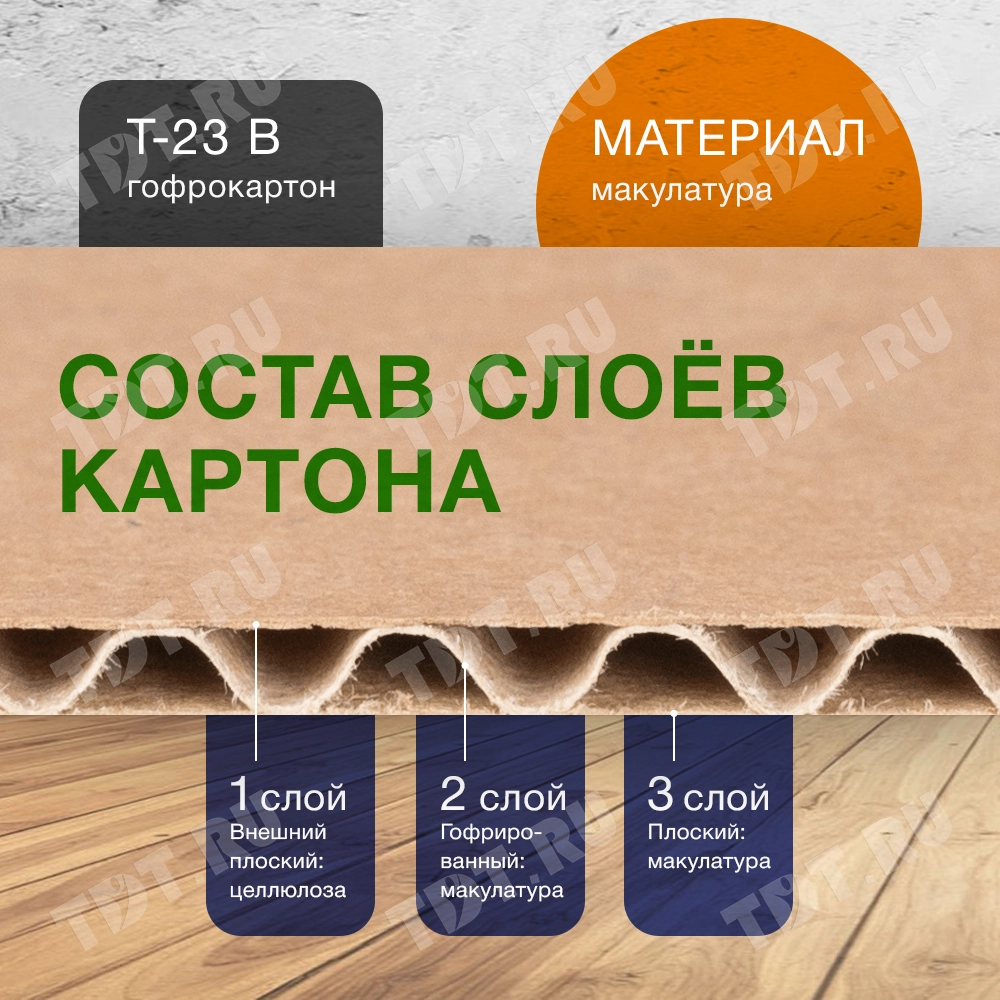 Самосборный короб №137, 230*230*65 мм, Т-23 В