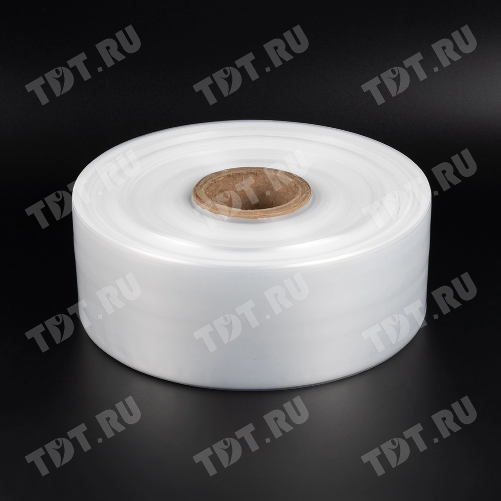 Рукав ПВД прозрачный, 10 см, 80 мкм, 680 м, 10 кг