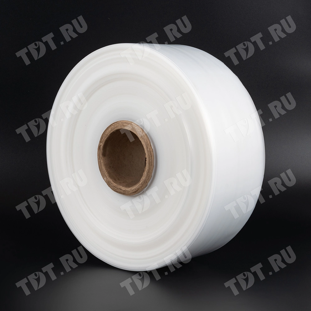 Рукав ПВД прозрачный, 12 см, 80 мкм, 565 м, 10 кг