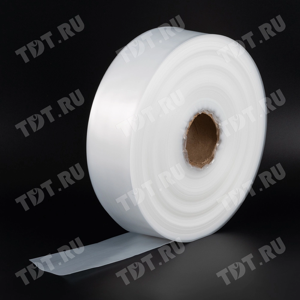 Рукав ПВД прозрачный, 17 см, 80 мкм, 395 м, 10 кг