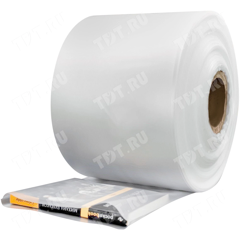 Рукав ПВД прозрачный, 65 см, 80 мкм, 100 м, 10 кг