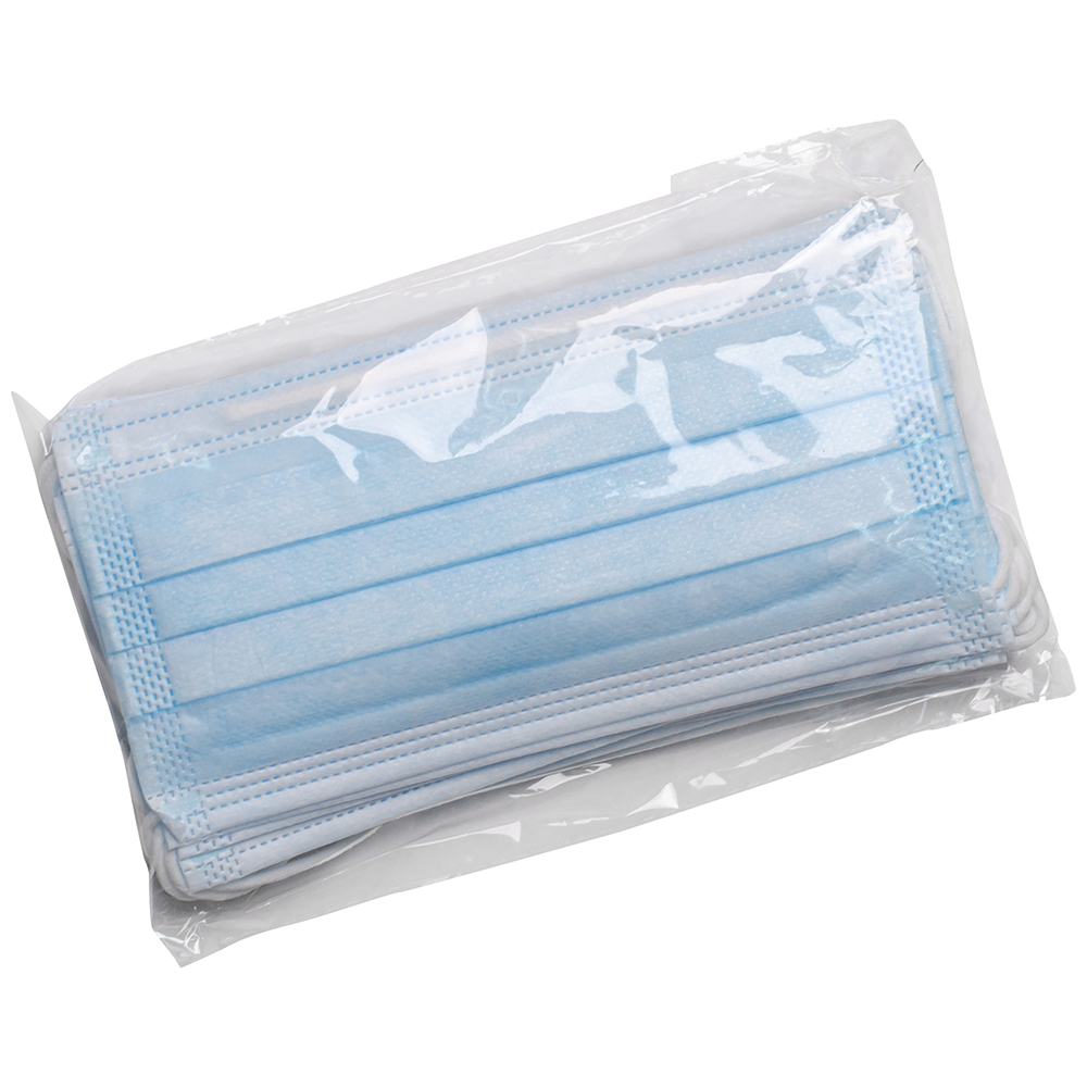 Одноразовая маска для защиты дыхания, трехслойная, 10 шт./уп. Одноразовая маска для защиты дыхания, трехслойная, 10 шт./уп.