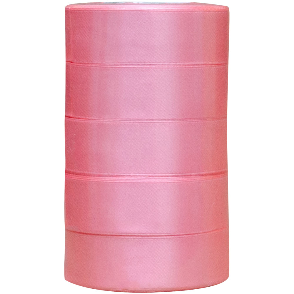 Атласная лента, розовая, 25мм*25м Атласная лента, розовая, 25мм*25м