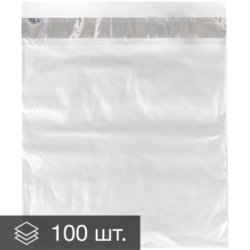 Курьер-пакет прозрачный, без кармана, 150*210+40 мм, 50 мкм, 100 шт.