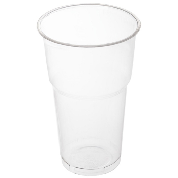 Пивной стакан Факел ∅ 95, пластиковый, прозрачный, 500 мл, 50 шт.