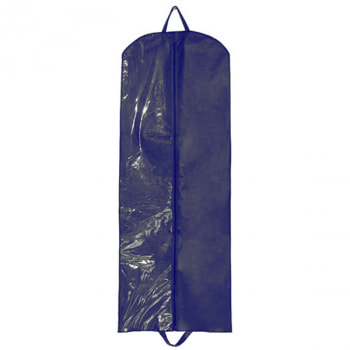 Синий чехол для хранения одежды на молнии 2D, 60*120 см