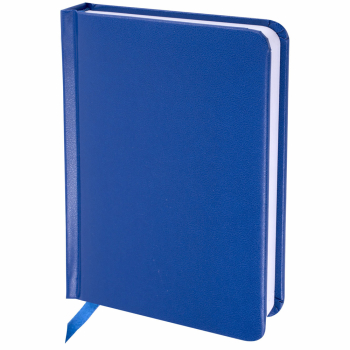 Ежедневник недатированный Brauberg «Select», А6, 160 листов, балакрон, синий