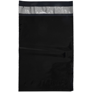 Курьер-пакет чёрный, без кармана, 150*210+40 мм, 50 мкм, 100 шт.