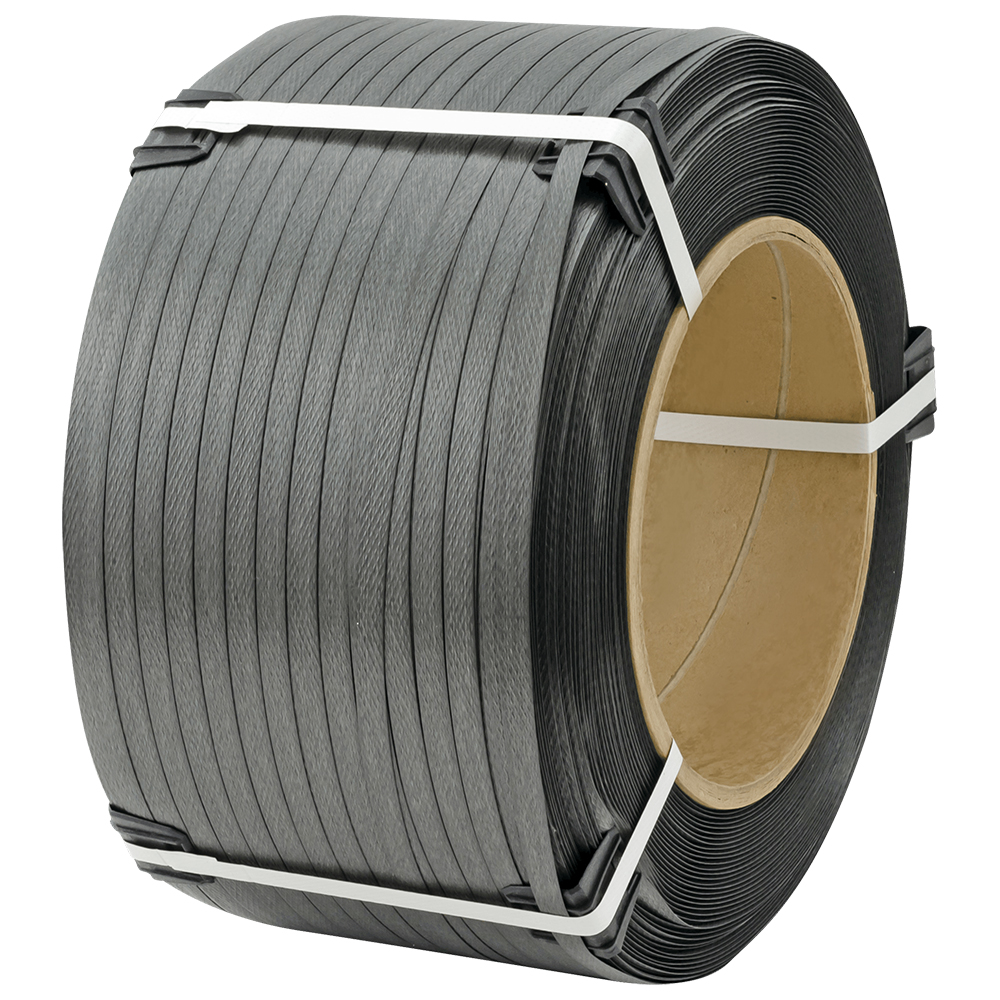 Стреппинг лента полипропиленовая (ПП), 19мм*1.0мм*1000м, серая Стреппинг лента полипропиленовая (ПП), 19мм*1.0мм*1000м, серая