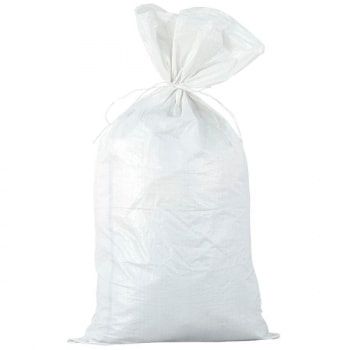 Полипропиленовый мешок для строительного мусора, белый, 55*95 см