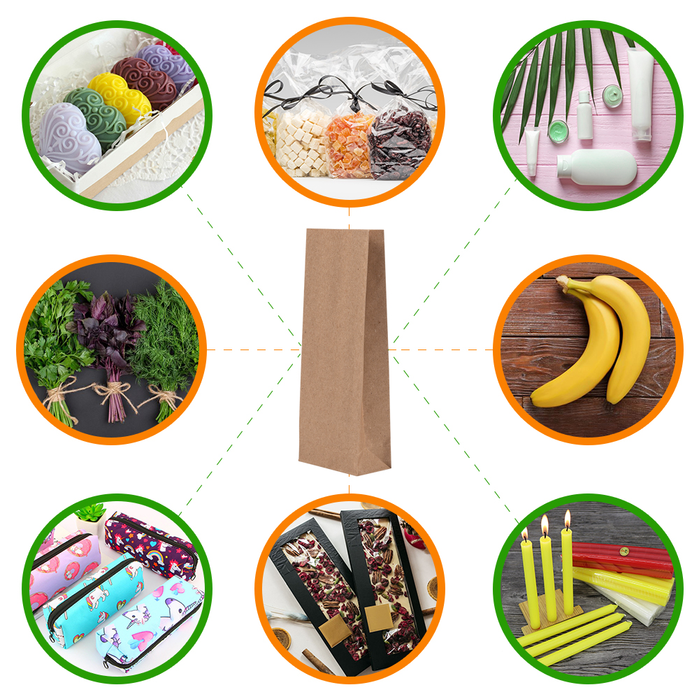 Крафт пакет без ручек, 70 г/м², 8*5*23 см Крафт пакет без ручек, 70 г/м², 8*5*23 см