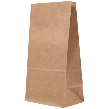 Крафт пакет без ручек, 70 г/м², 8*5*17 см
