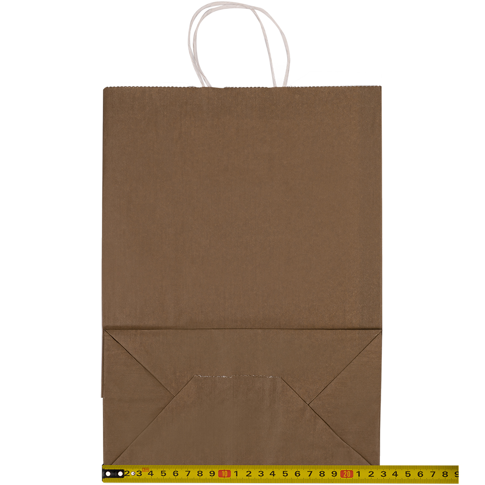 Крафт пакет с крученой ручкой «Капучино», 80 г/м², 25*11*32 см Крафт пакет с крученой ручкой «Капучино», 80 г/м², 25*11*32 см