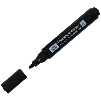 Маркер перманентный OfficeSpace «8004А», черный, 3 мм