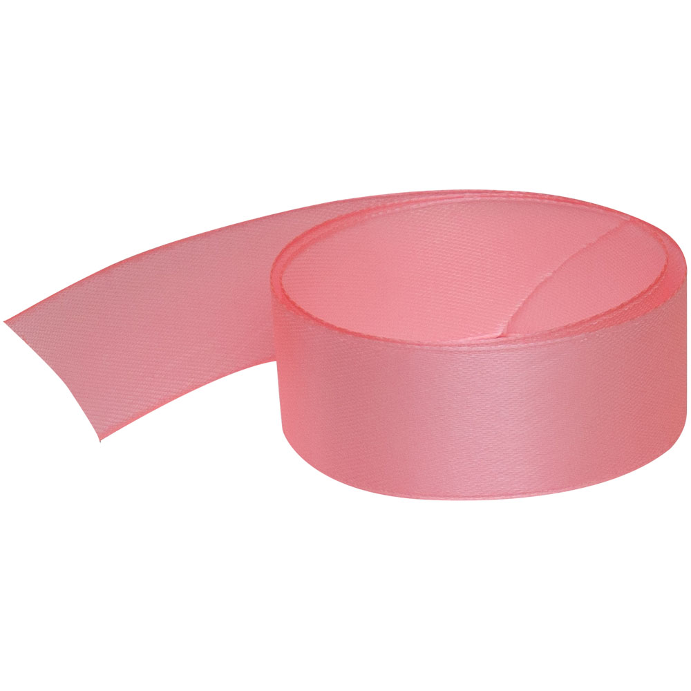 Атласная лента, розовая, 25мм*25м Атласная лента, розовая, 25мм*25м
