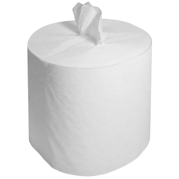 Бумажные полотенца с центральной вытяжкой, 300 м, белые, 6 шт./уп.