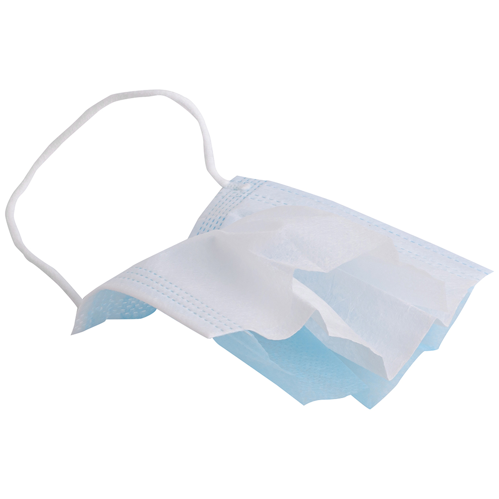 Одноразовая маска для защиты дыхания, трехслойная, 10 шт./уп. Одноразовая маска для защиты дыхания, трехслойная, 10 шт./уп.