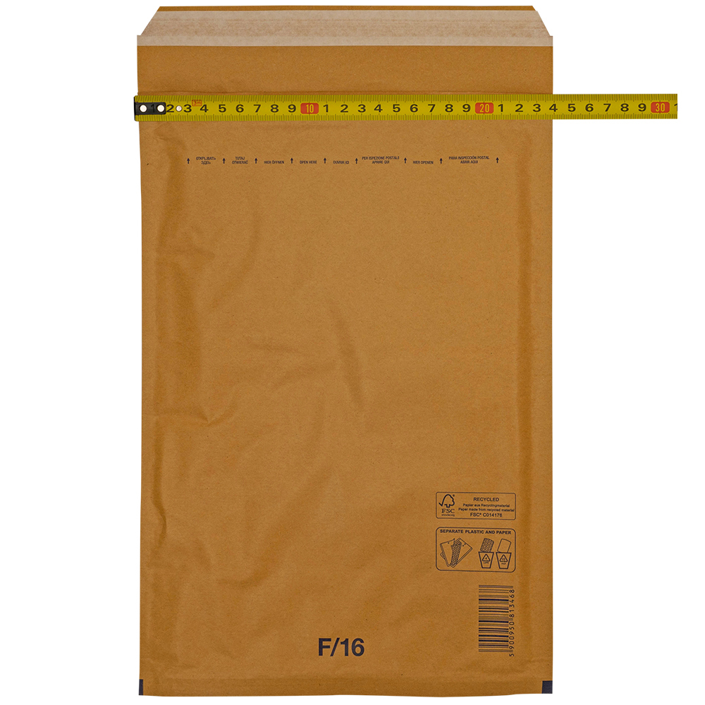 Бурый крафт пакет с прослойкой, 24*34 см, F-16-G (F/3) Бурый крафт пакет с прослойкой, 24*34 см, F-16-G (F/3)