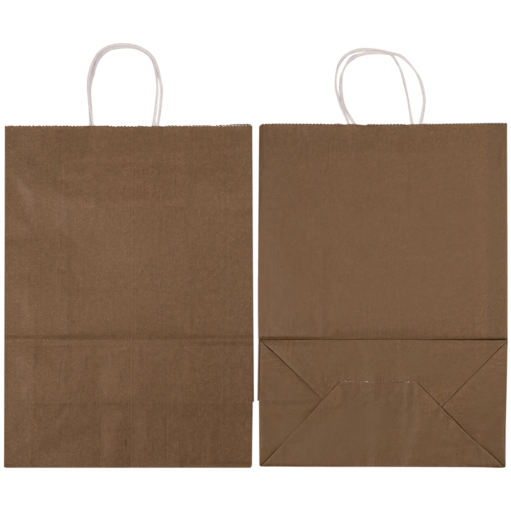 Крафт пакет с крученой ручкой «Капучино», 80 г/м², 25*11*32 см Крафт пакет с крученой ручкой «Капучино», 80 г/м², 25*11*32 см