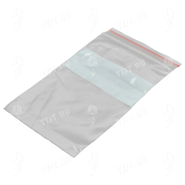 Пакеты Zip Lock с полосой для надписи, 70*100 мм, 60 мкм, 100 шт.