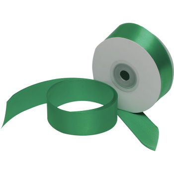 Атласная лента, зеленая, 25мм*25м