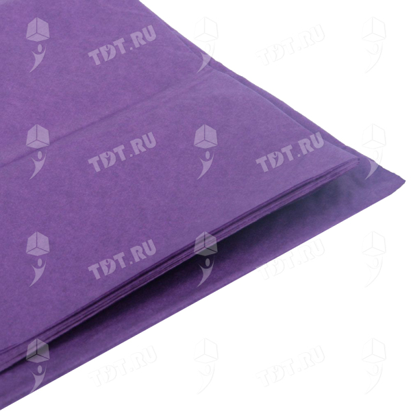 Бумага тишью упаковочная, темно-фиолетовая, 50*66 см, 20 г/м², 10 листов