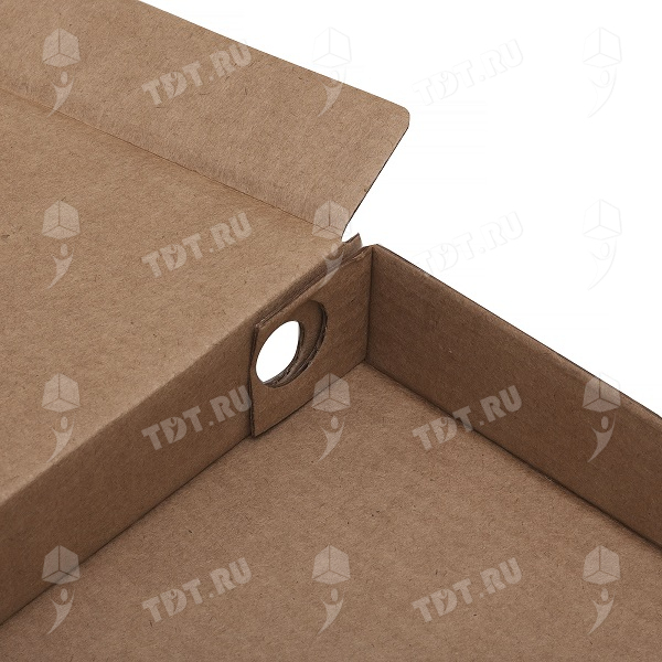Бурая коробка для пиццы, 330*330*35 мм
