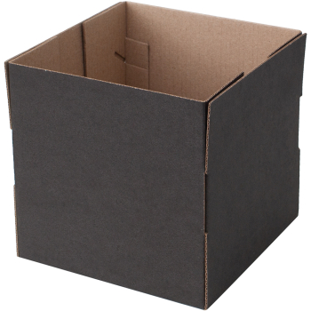 Коробка крышка-дно «Кубик», чёрная, 140*140*140 мм