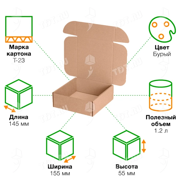 Короб КС-620 МГК, 145*155*55 мм