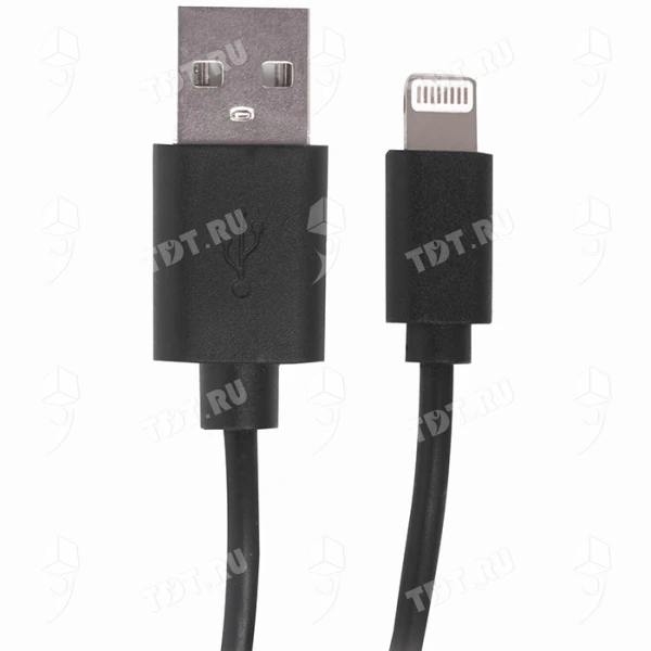 Кабель USB 2.0-Lightning, 1 м, SONNEN, медь, для передачи данных и зарядки iPhone/iPad