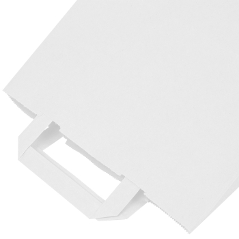 Белый пакет с плоской ручкой, 70 г/м², 28*15*32 см Белый пакет с плоской ручкой, 70 г/м², 28*15*32 см