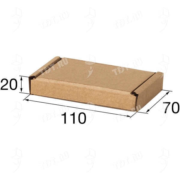 Самосборный короб №148, бурый, 110*70*20 мм, Т-22 В
