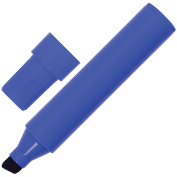 Маркер перманентный BRAUBERG «JUMBO», синий, 3-10 мм