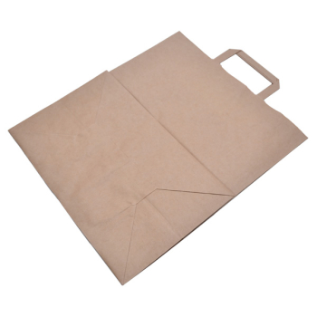 Крафт пакет с плоской ручкой, 80 г/м², 32*18*32 см Крафт пакет с плоской ручкой, 80 г/м², 32*18*32 см