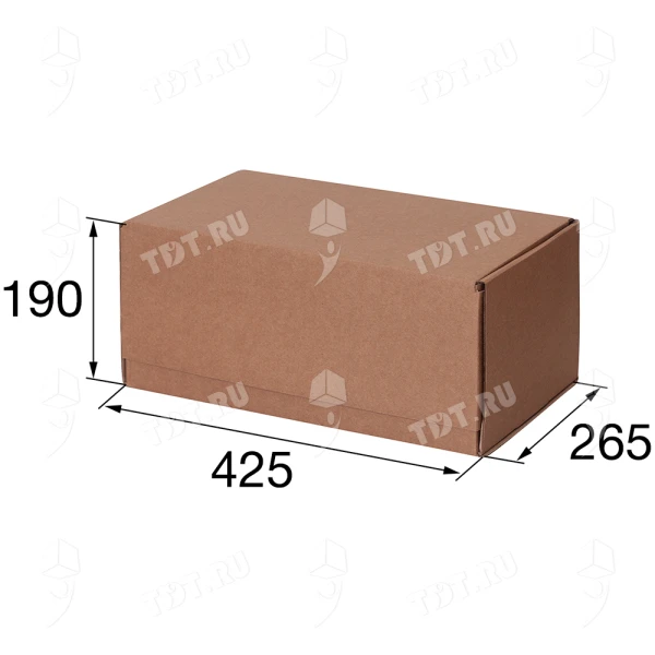 Почтовый короб тип «Б», 425*265*190 мм, T23, 100% целлюлоза