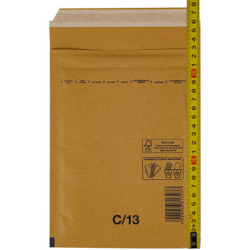 Бурый крафт пакет с прослойкой, 17*22 см, C-13-G (С/0)