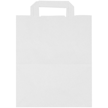 Белый пакет с плоской ручкой, 70 г/м², 28*15*32 см Белый пакет с плоской ручкой, 70 г/м², 28*15*32 см