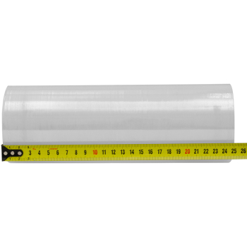 Стрейч пленка прозрачная, мини-ролик, 250 мм, 20 мкм, 1.0 кг, 1 сорт